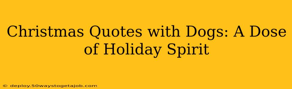 Christmas Quotes with Dogs: A Dose of Holiday Spirit