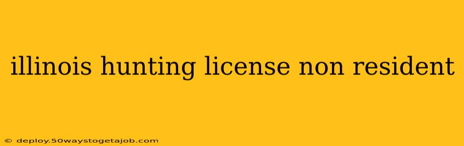 illinois hunting license non resident